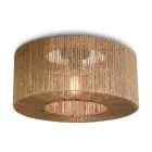 Good&Mojo Plafonnier Iguazu Textile Brun S | Convient pour 1x E27 